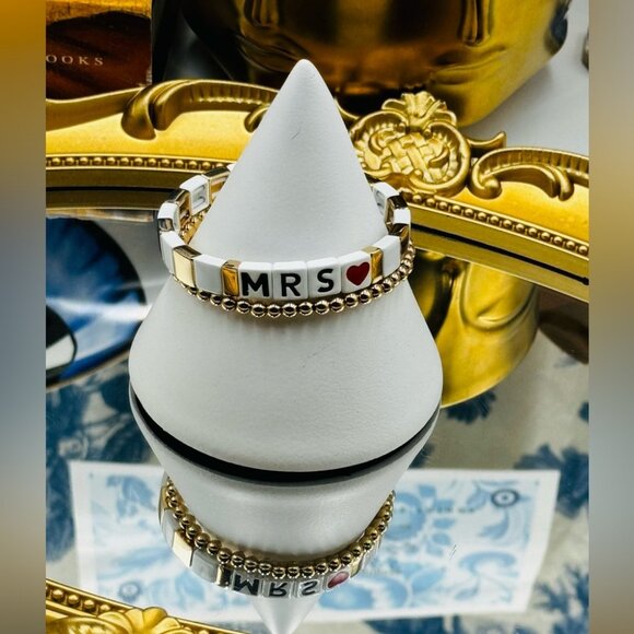 🆕 ROXANNE ASSOULIN 🧿 NWOT Mrs. Duo Bracelets - Set of 2 - PERFECT FOR BRIDES - Picture 9 of 16
